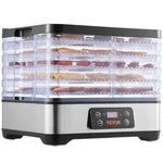 Vevor 5 Trays Food Dehydrator Machine Adjustable Timer 300W Jerky Fruit Drying. Fixed Price $49.99.