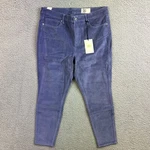 Cosmic Blue Love Womens Periwinkle Cordorouy Jeans Size 32 Straight Leg Mid Rise. Fixed Price $27.95.
