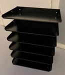 Mmf 6 Slot Steel Desk Organizer/sorter Black Vertical-excellent Condition. Fixed Price $48.00.