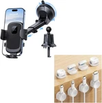 3 In 1 Car Phone Holder Mount And 8 Pack Cord. Fixed Price $46.74.