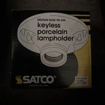 Satco 90-445 Terminal Keyless Glazed Porcelain Lampholder Free Ship & Return. Fixed Price $7.00.