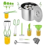 Canning Supplies Starter Kit, 11 Pieces Stainless Steel Water Bath. Fixed Price $81.18.