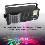 4IN1 80W Rgbw Pattern Strobe Lights Led Dmx Dj Disco Party Stage + Remote. Fixed Price $79.10.