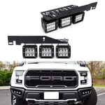 Mega Triple-light 144W Led Fog Lights W/mount Bracket/wiring For 17-20 Raptor. Fixed Price $222.09.
