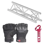 Global 4.92FT - 1.5M Mini Triangular Trussing Segment + Black Gloves. Fixed Price $237.40.