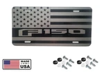 Ford F-150 American Flag License Plate Gloss Black Silver. Fixed Price $16.95.