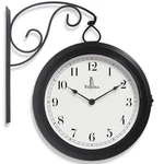 Metal Double Sided Wall Clock 10" - Decorative Indoor Outdoor Cl.... Fixed Price $83.53.