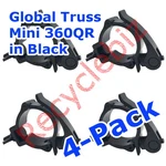 4 Pack Global Truss Mini 360 Qr Quick Release Clamp Black Finish!. Fixed Price $62.95.