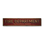 Fire Department City State, Custom -rustic Distressed Wood Sign. Fixed Price $71.20.