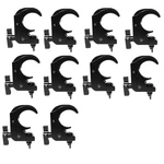 Global Truss Snap Clamp/blk Medium Duty Hook Style - Black Finish 10 Pack. Fixed Price $310.00.