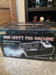 Spirit Halloween 1000W Fog Machine Vintage Fully Works Comes With Box. Fixed Price $50.00.
