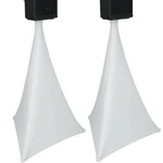 2 X Dj Speaker Stand Cover Lighting Tripod Scrim Double Sided White. Fixed Price $23.96.