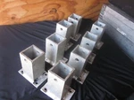 (8) Custom Pro Staging 4" Height Stage Leg Aluminum Adapter Plates( 1/2" )#4. Fixed Price $24.99.