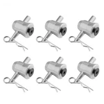 Ottff 6PACK Aluminum Half Conical Coupler With Clips Pins 4.5*7*3.5CM, Silver. Fixed Price $50.83.