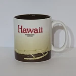 Hawaii Global Icon Starbucks Coffee Mug 2010 16OZ Outrigger Canoe. Fixed Price $13.95.