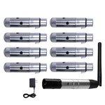 Blizzard Lighting Wicicle Xmit & Skywire Wireless Dmx Transmitter 8 Receivers. Fixed Price $674.40.