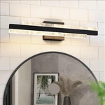 Hahzt Bathroom Vanity Light: Matte Black 24 Inch 28W Dimmable Led 3000K- 8075WL. Fixed Price $39.99.