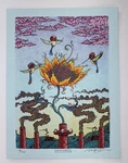 Marq Spusta Billy Strings Art Print Flowers From Smokestack S/n Uv Inks 2022. Fixed Price $299.99.