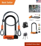 7MM Hardened Steel U-lock Kryptonite Evolution MINI-7 With 4FT Security Cable. Fixed Price $171.97.