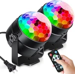 2-PACK Luditek Party Lights Sound Activated Dj Disco Ball W/ Remote Control. Fixed Price $16.99.