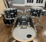Pearl Export 5-PIECE Acoustic Drum Kit Black W/ Bass, Snare, Toms & Mount. Fixed Price $200.00.