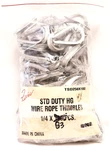 Fehr Brothers TSD250 1/4" Hg Wire Rope Thimbles (83 Pcs New In Package). Fixed Price $35.00.