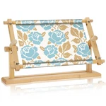 Adjustable Embroidery Stand Hands Cross Stitch Scroll Frame Needlepoint Needl.... Fixed Price $66.72.