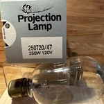 250T20/47 250W 120V Projection Lamp Bulb Vintage Stage/studio New Old Stock. Fixed Price $16.99.