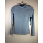 Ogl Move Maxwarm Turtleneck Long Sleeve Bra Top Artic Fog Blue Size Small. Fixed Price $25.00.