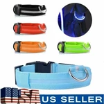 Adjustable Dog Collar Blinking Night Flashing Light Up Glow Pets Safety S-xl. Fixed Price $8.45.