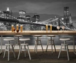 3D Night City Bridge 2568NA Wallpaper Mural Removable Self-adhesive Fay. Fixed Price $141.18.