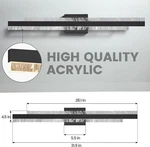 Modern Bathroom Vanity Light: Matte Black In 28W Dimmable Led 8075-WL-32-US. Fixed Price $39.99.