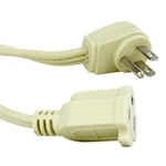 9FT Appliance Extension Cord, Heavyduty, 3-PRONG, Beige, 14/3 Gauge, 1875W, 125V. Fixed Price $17.97.