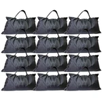 (12) Global Truss GT-SB25 Lb Black Canvas Sandbags For Systems. Fixed Price $828.00.